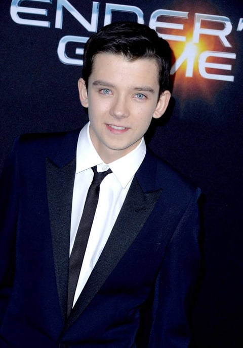 El protagonista, Asa Butterfield, no pudo faltar en el estreno de la película.