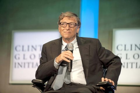 Bill Gates, el multimillonario cofundador de Microsoft y responsable de la fundación que creó junto a su esposa Melinda aparece en el lugar seis.