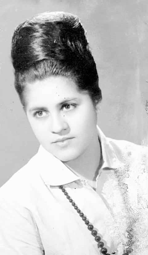 Evangelina Ramí­rez Escamilla, primero de octubre de 1945.