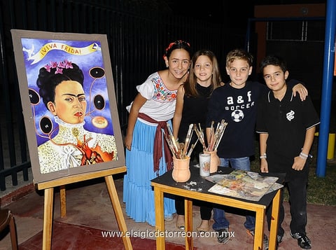 Analú, Andrea, José y Bernardo.