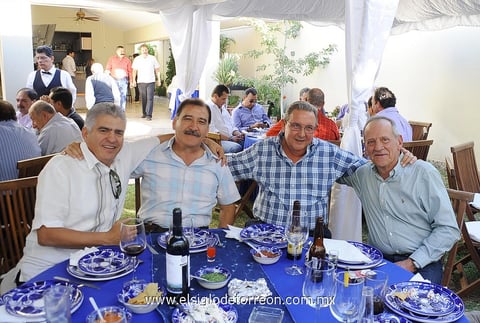 Felipe, Miguel, Jorge y Beto.