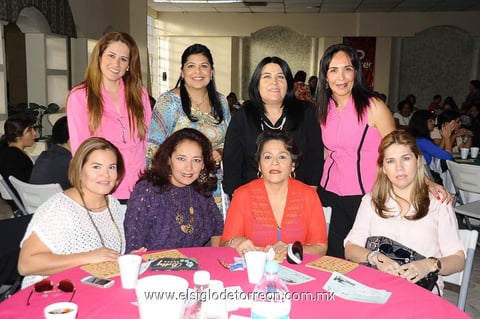 Lorena, Ana, Paty, Rosy, Gaby, Mony, Rosario y Margarita.