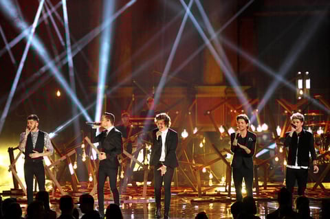 One Direction además de ganar dos galardones, ofrecieron una actuación musical.