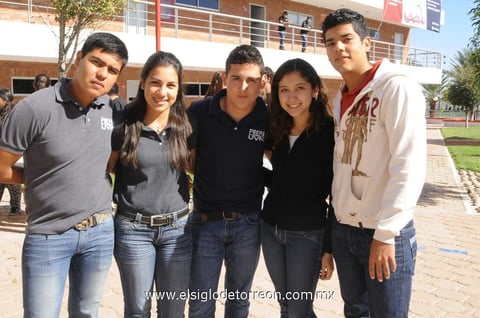 Édgar López, Norma Casas, Luis Méndez, Jomara Triana y Andrés Prieto.