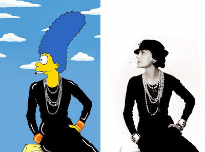 Marge Simpson ‘rompe’ su particular estilo conservador y ahora se muestra como nunca antes, luciendo prendas de famosos diseñadores y en poses muy provocativas.