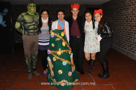 Ray, Nuria, Felipe, Jorge, Dalila, Norma y Justine.