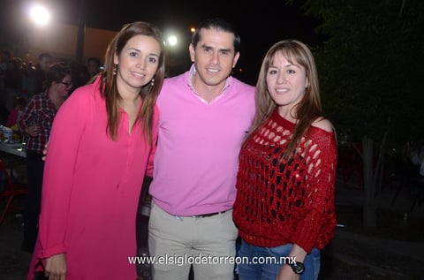 Gretel, Luis David y Mary.