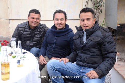 Vidal, Braham y Adrián.
