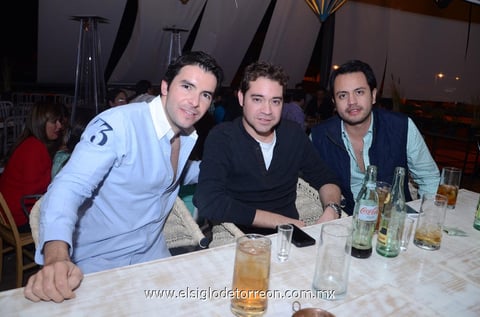 Roberto, Damián y Juan.