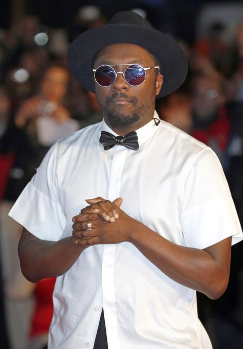 Will.i.am fue una de las estrellas internacionales que se dieron cita en la premiación europea.