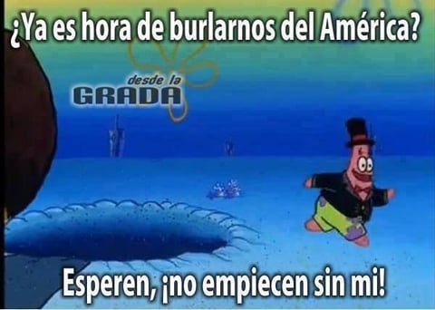 Personaje de una serie animada de televisión esperando para poder burlarse de la derrota del América.