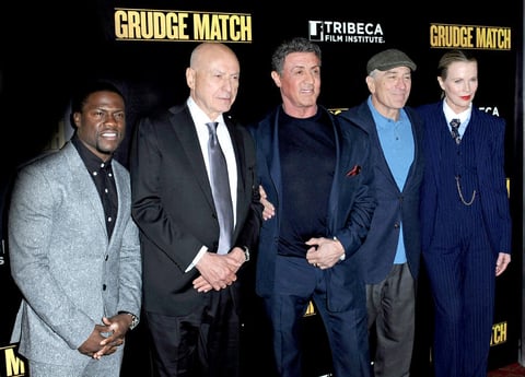 El estreno mundial de la nueva película Grudge Match se llevo a cabo en Nueva York con la presencia del elenco principal, así como estrellas invitadas.
