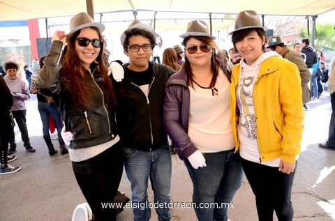 Victoria, Alejandro, Iveth y Cinthia.