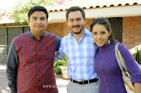 José A., Yturiel y Karina.