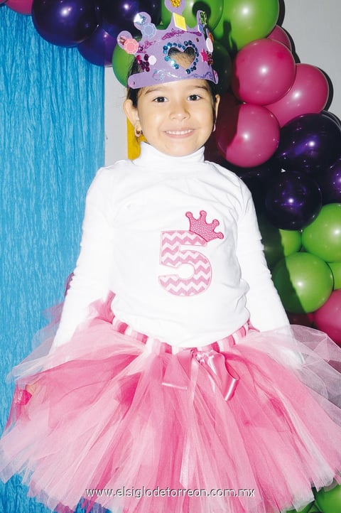 UN MUY FELIZ CUMPLEAñOS.  Valentina Medrano Lindan cumplió cinco años.
