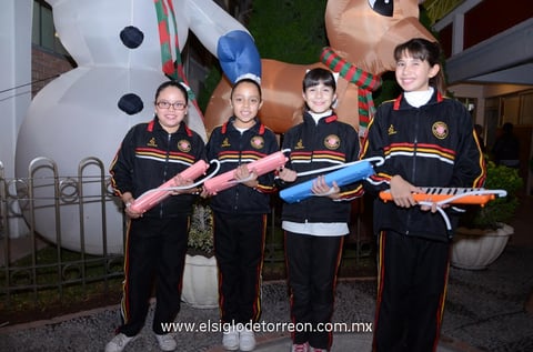 Natalia, Camila, Mariángel y Alexandra.