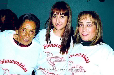 FELICES.  Aída, Karla y Aracely.