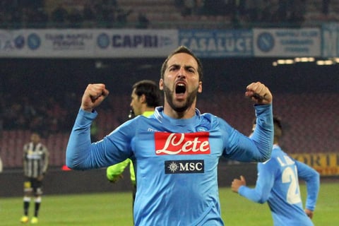 El Napoles de Italia ocupó el puesto 14 del ránking. Esta temporada se hizo de nombres como el del argentino Gonzalo Higuaín.