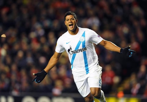 El Zenit de San Petersburgo ocupa la posición décimo novena, ahí juega el brasileño 'Hulk'.