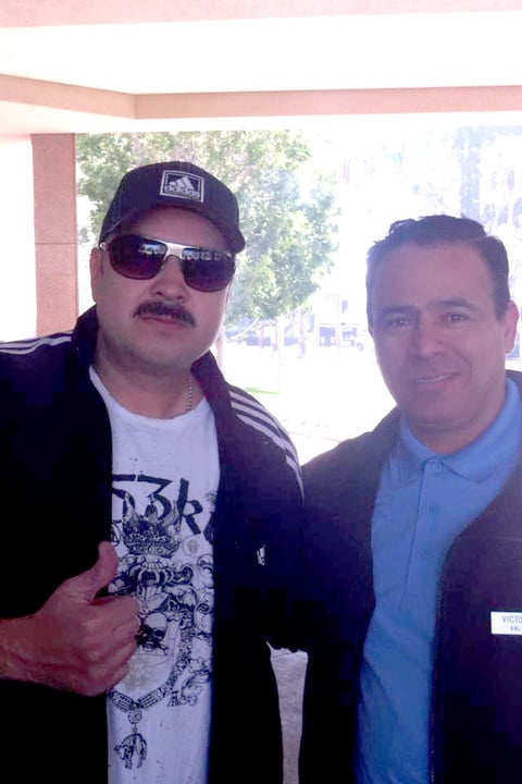 Con Pepe Aguilar en Long Beach, California.