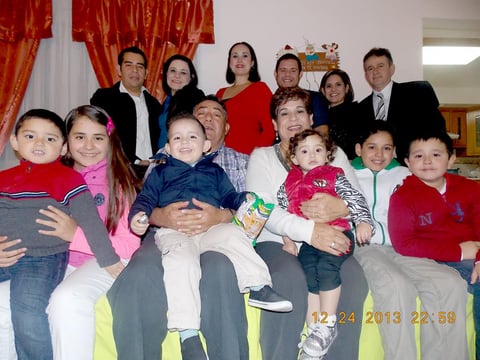 En familia.