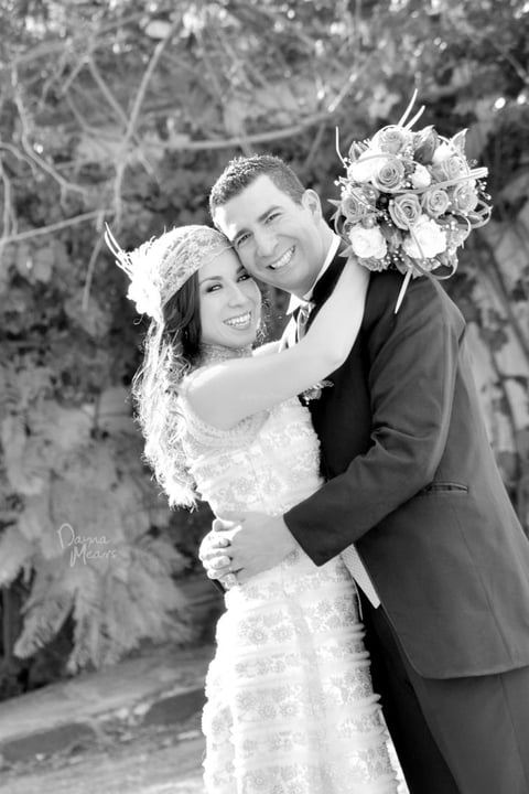 Alba Yolanda y José Ángel lucieron felices el día de su boda.