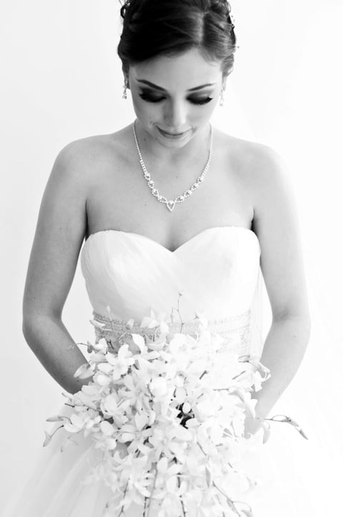 En una hermosa toma captaron a la novia  Nancy Betancourt.