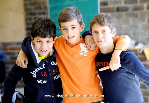 Diego, Fernando e Iván.