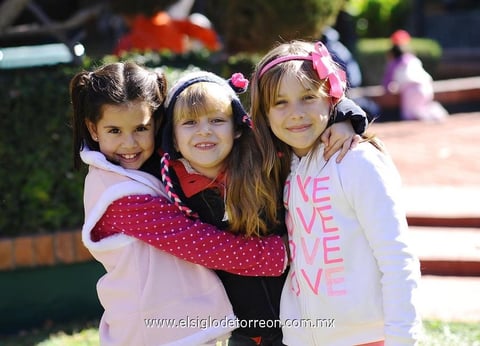 Sofía, Federica y Ana Carmen.