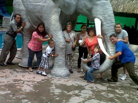 En familia.