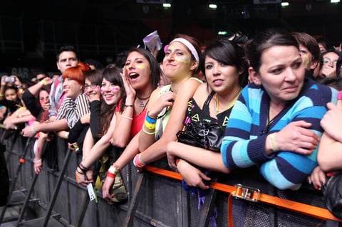 Fanáticos mexicanos disfrutaron de cada minuto del concierto.