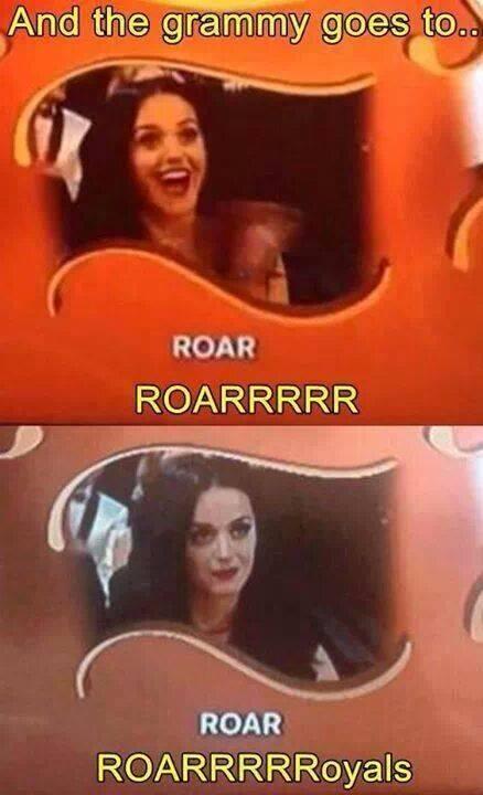 Katy Perry fue motivo de burlas por no ganar en ninguna de las categorías en las que estaba nominada.