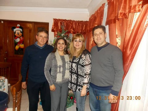 Jesús, Maye, Astrid y Édgar