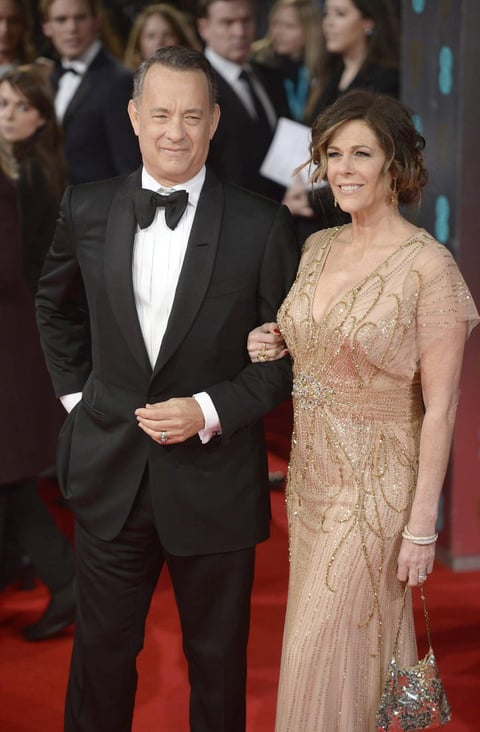 Tom Hanks acudió acompañado de su esposa Rita Wilson.
