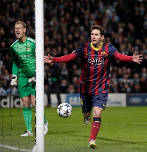 Lionel volvía a marcar en Inglaterra.