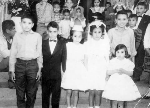 Familia Aldama Arce: Enrique, Marco Aurelio, Ãngeles, Araceli, Carlos y Adriana.