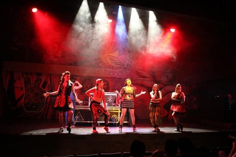 Un total de 16 cuadros musicales, mismos que más adelante serán grabados en un disco por el elenco, completan el viaje teatral en el que el público inevitablemente abandona la sala bailando y cantando, pero sobre todo, se lleva a casa una gran reflexión de amor y bondad.