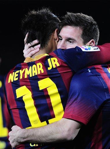 Messi y Neymar hicieron una buena mancuerna para derrotar 3-0  al Celta de Vigo, dándoles su triunfo numero 23 en la liga.
