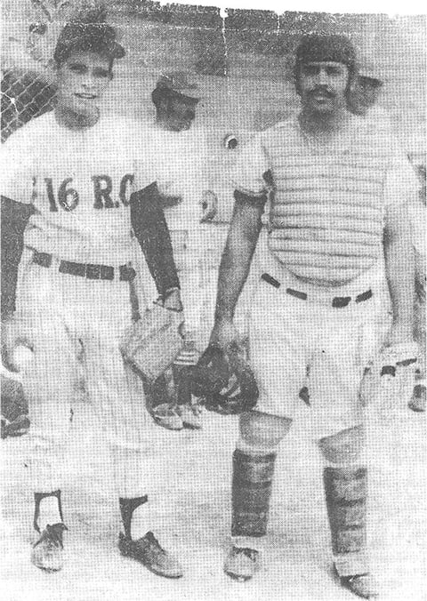 José Ángel Nieto y Floriberto García, receptor y manejador del equipo Herrería Torreón, integraron la batería que obtuvo merecido triunfo frente al Colonia San Marcos, correspondiente al juego de Segunda Fuerza de la Liga Lagunera de Beisbol.