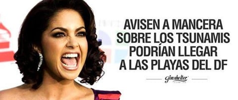 La bella mujer advirtió también a funcionarios del DF ante el temor de que ocurra algo igual en la urbe mexicana.