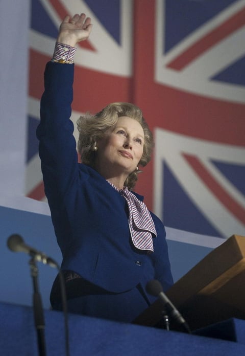 "La Dama de Hierro", Margaret Thatcher, le dio su tercer Oscar a la actriz Meryl Streep.