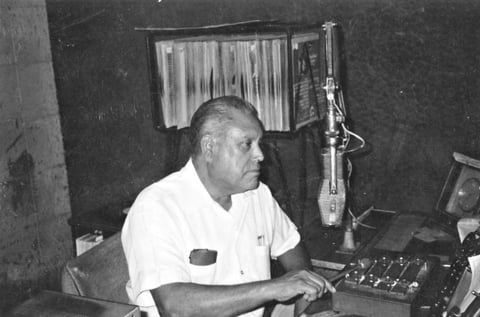 El decano de los locutores en La Laguna, Sr. Blas de Luna Sornia, cronista # 1 de la Liga Mayor y comentarista en los años 70 de la Liga Mexicana con Algodoneros del Unión Laguna en Gómez Palacio.