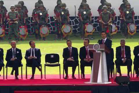 Peña Nieto aseguró que los mexicanos reconocen en el mandatario francés a un líder responsable y moderno, que promueve un orden mundial más equilibrado, al tiempo que trabaja por el crecimiento incluyente de su país para que ningún francés se quede al margen del desarrollo.