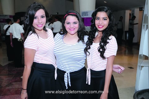 13042014 TALENTOSAS.  Daniela, Mariana y Valeria.