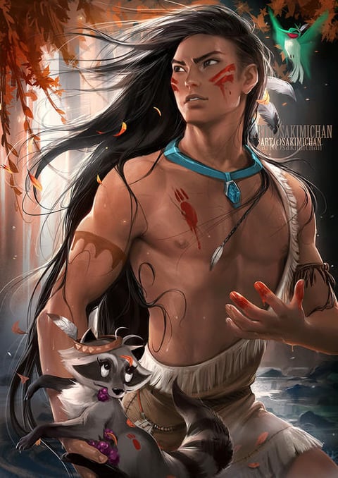 El artista Sakimi Chan transformó a las princesas de Disney en atractivos príncipes, así como a uno que otro villano.