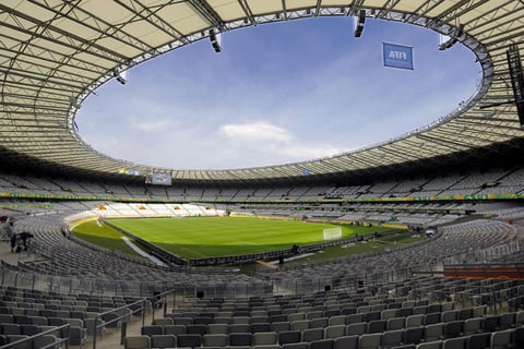 Gran parte de los estadios ya están listos, el Estadio Mineirao, en Belo Horizonte, que será uno de los estadios oficiales del Mundial 2014.
