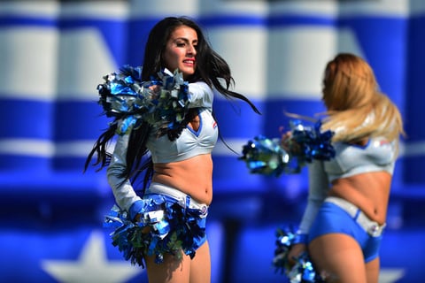 Iniciamos nuestra pasarela con las bellas porristas del Cruz Azul.