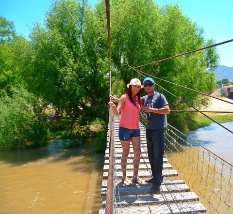 Maribel y Jonathan en Nazas, Durango.