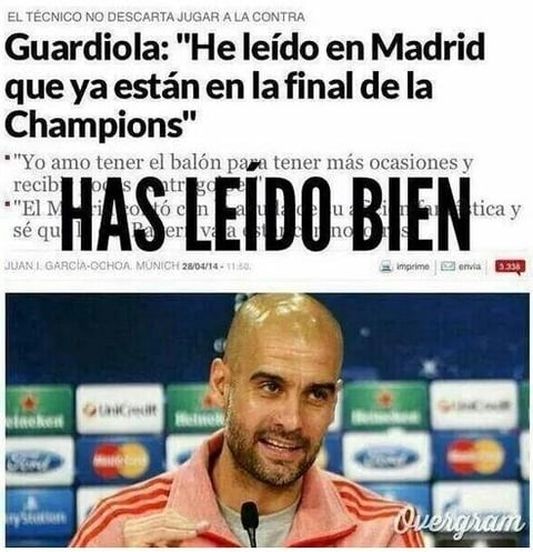 El técnico español declaró en la semana que el Madrid ya se creía en la fina, pues dicho y hecho...