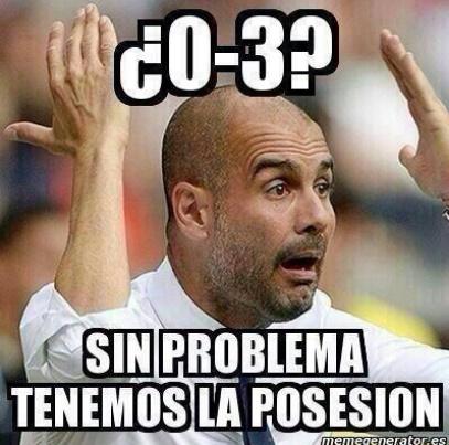 Guardiola pudo haberse arrepentido del exceso de posesión, sobretodo cuando el Real Madrid se veía superado ampliamente.
